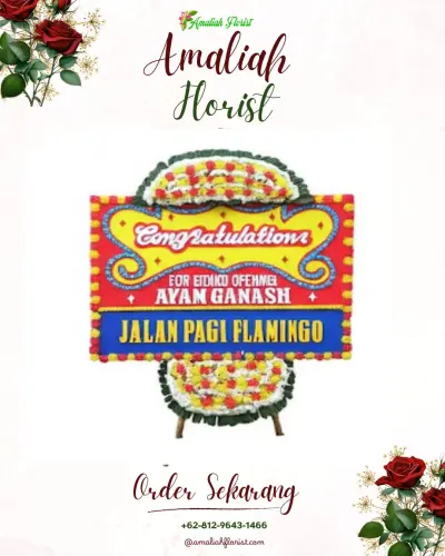 Bunga Papan Congratulation di Hargotirto